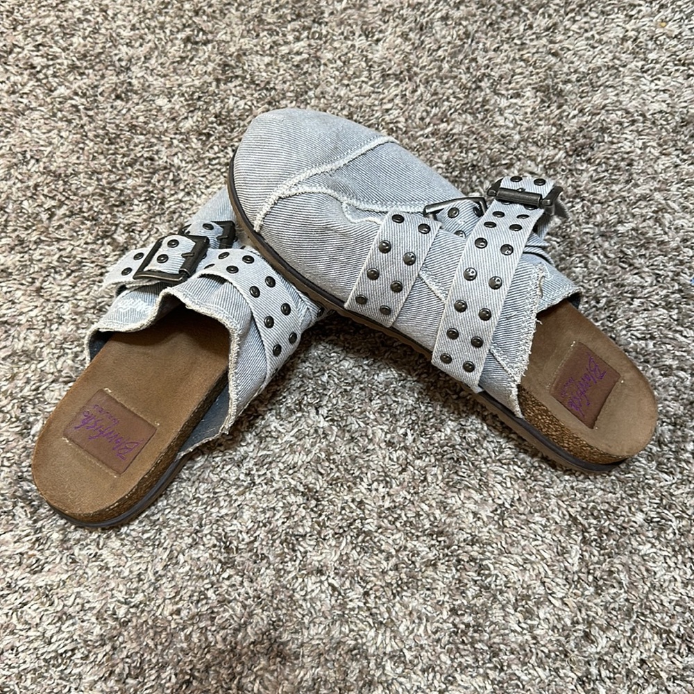 denim clogs